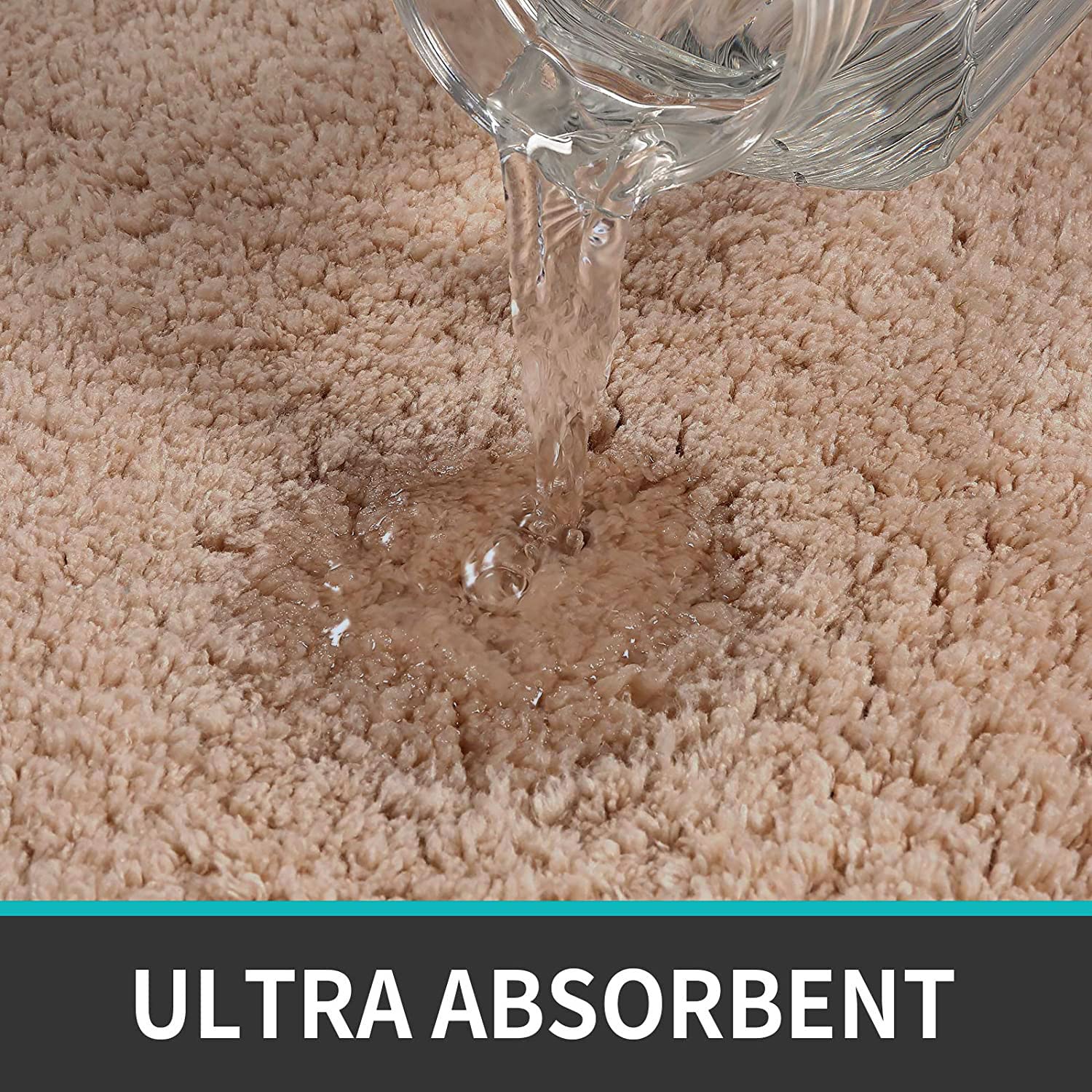 Vegas Microfiber Bath Mat (40x60 cm, Rust) Pack of 1