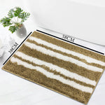 Florida Bath Mat 2200 GSM Pack of 2 (38x58 cm ,Gold)