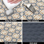 Rubber Doormat Anti Slip (Retro Design ,35x58 cm)