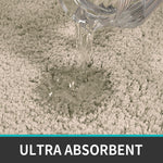 Vegas Microfiber Runner for Bedroom (2X5 Ft, Beige)