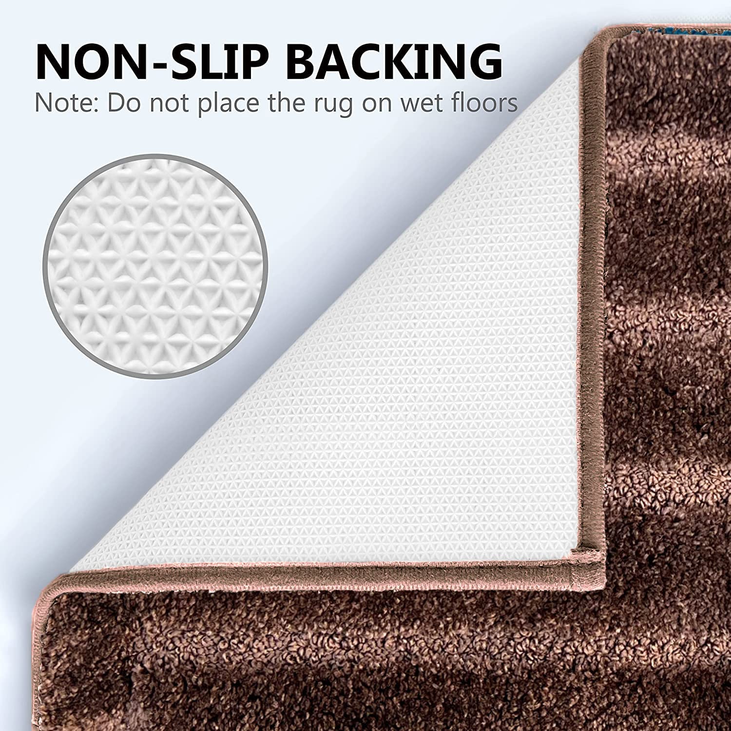 Bathmat 2500 GSM Microfiber Pack of 2 (Coffee, 40cm x 60cm)