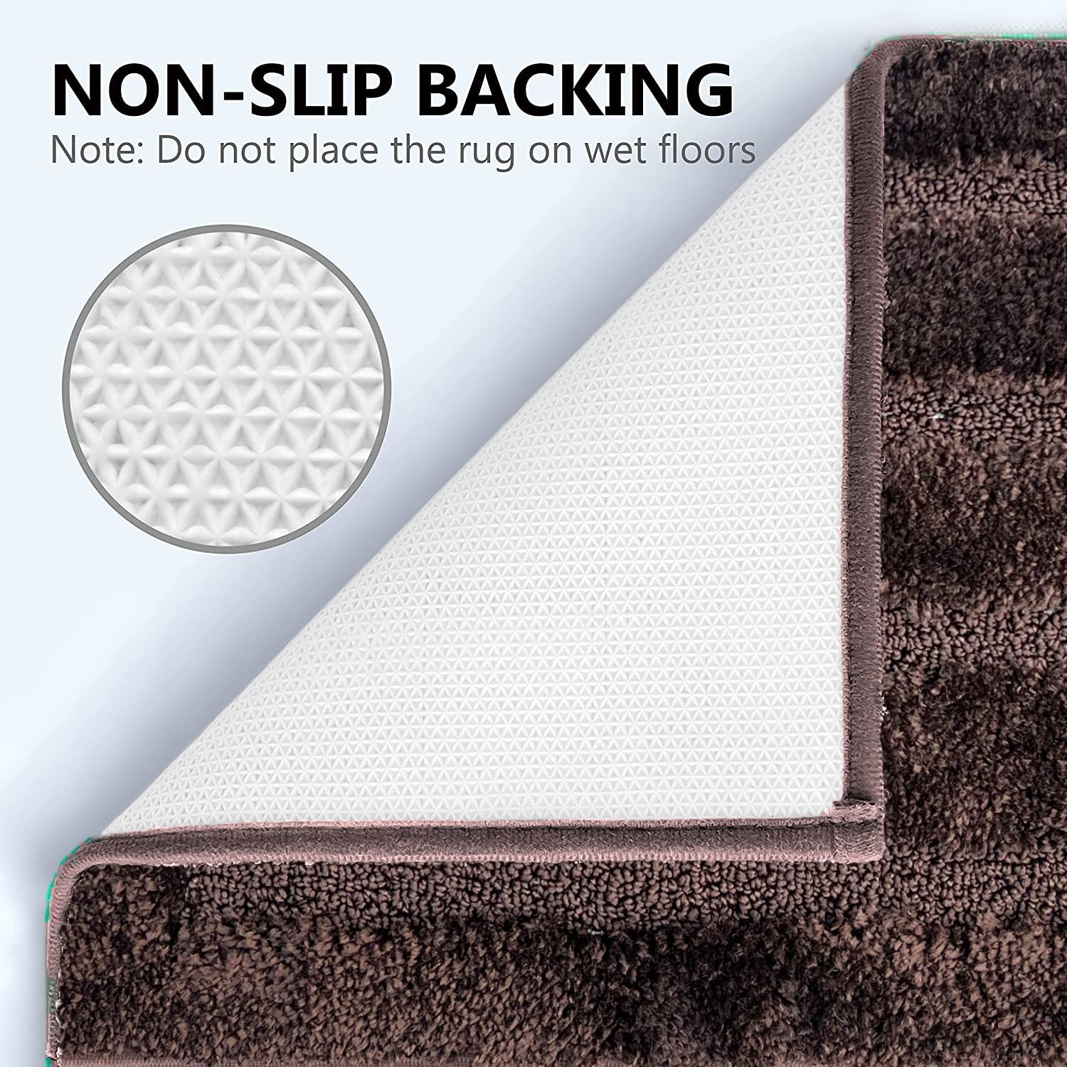 Bathmat 2500 GSM Microfiber Pack of 2 (40cm x 60cm, Chocolate)