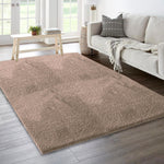 Sensuous Carpet for Bedroom (Taupe, 4x6 Feet)