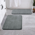 Vegas Microfiber Bath Mat (40x60 cm, Grey) Pack of 2