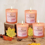 Scented Candles Set of 4 Fuscia