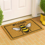 Coir Doormat for Home Entrance ( Bee Print Design ,71x45 cm)