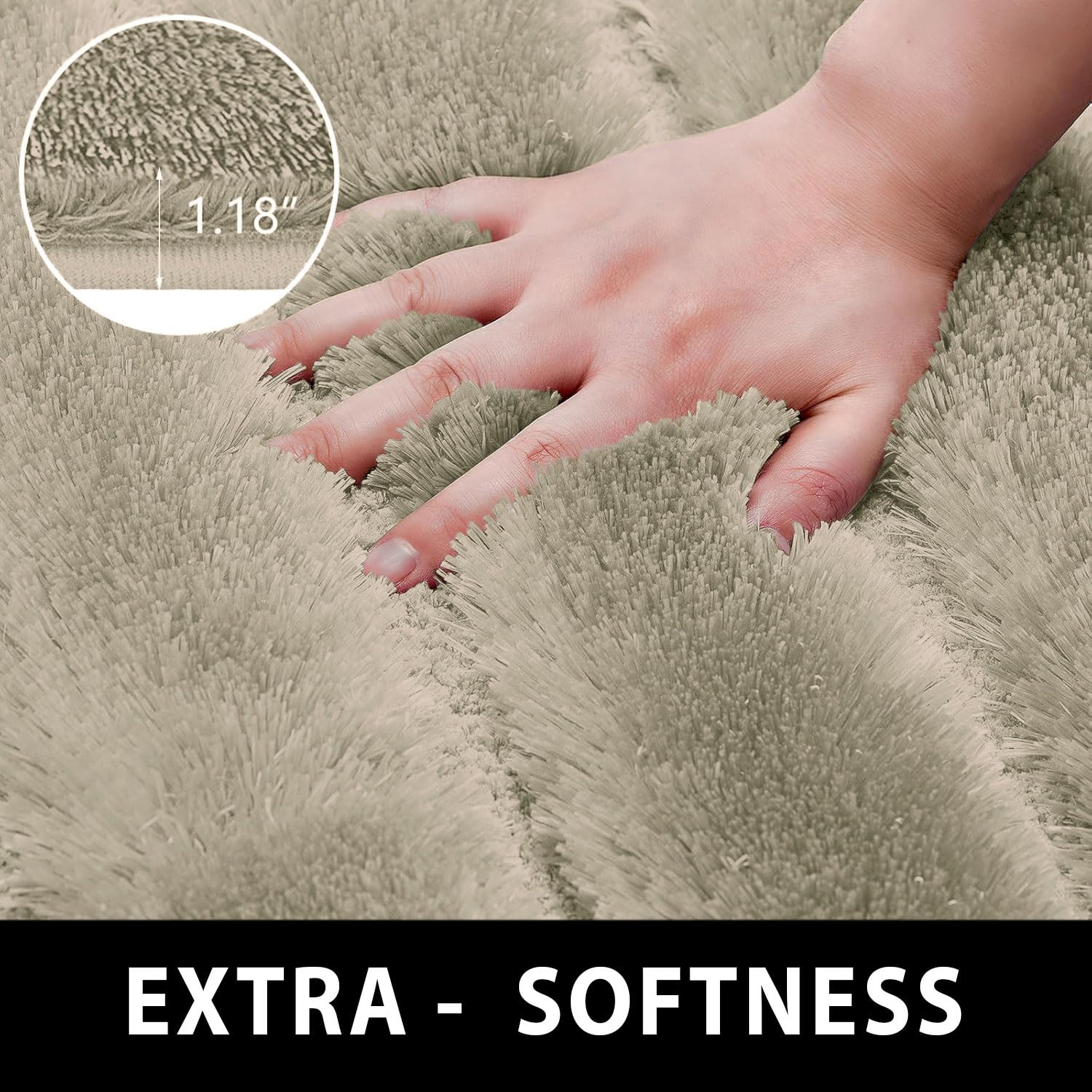 Toronto Bathmat Super Soft Microfiber (40x60 cm, Taupe)