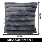 Luxurious Cushion Covers Pack of 2, (16x16 Inch - Grey)