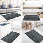 Bathmat 2500 GSM Microfiber Pack of 2 (Grey, 40cm x 60cm)