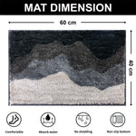 Macau Waves Bath Mat (40x60 cm,Green)