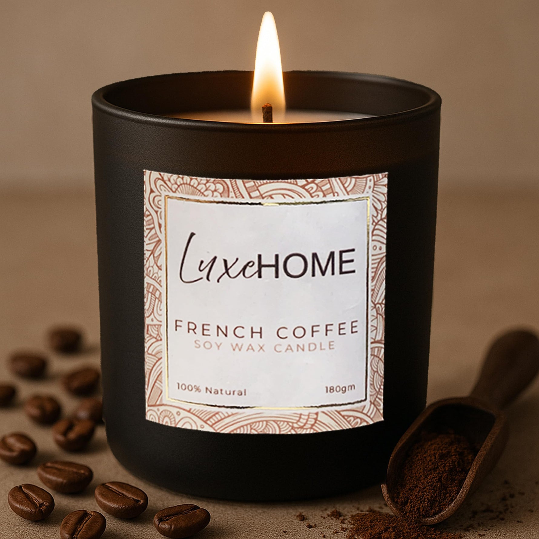 Scented Candles Set of 1 Brown
