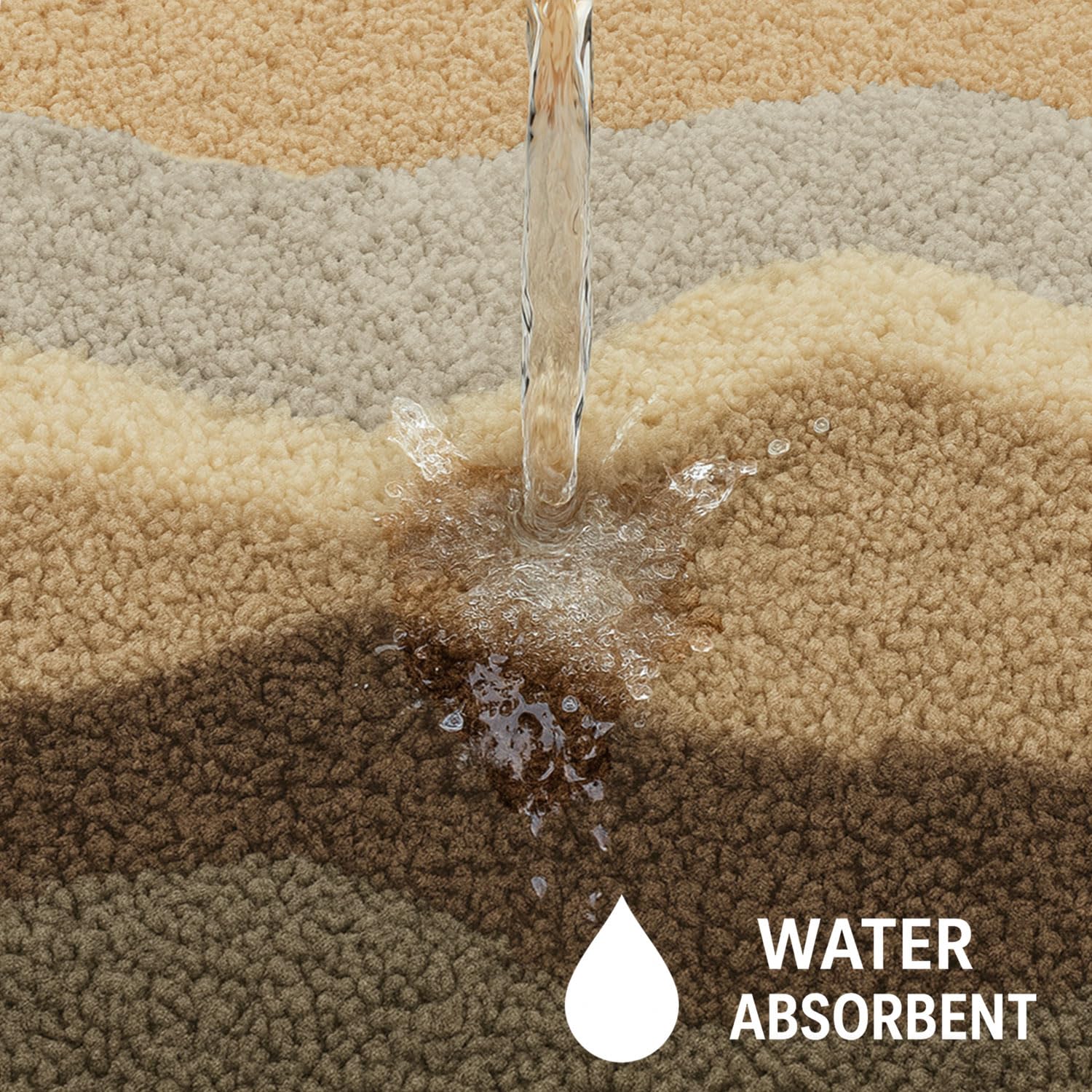 Canada Bath Mat Waves (40x60 cm, Coffee)