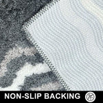 Belgium Bath Mat Super Soft Microfiber 2200 GSM Pack of 2 (38x58 cm ,Grey)