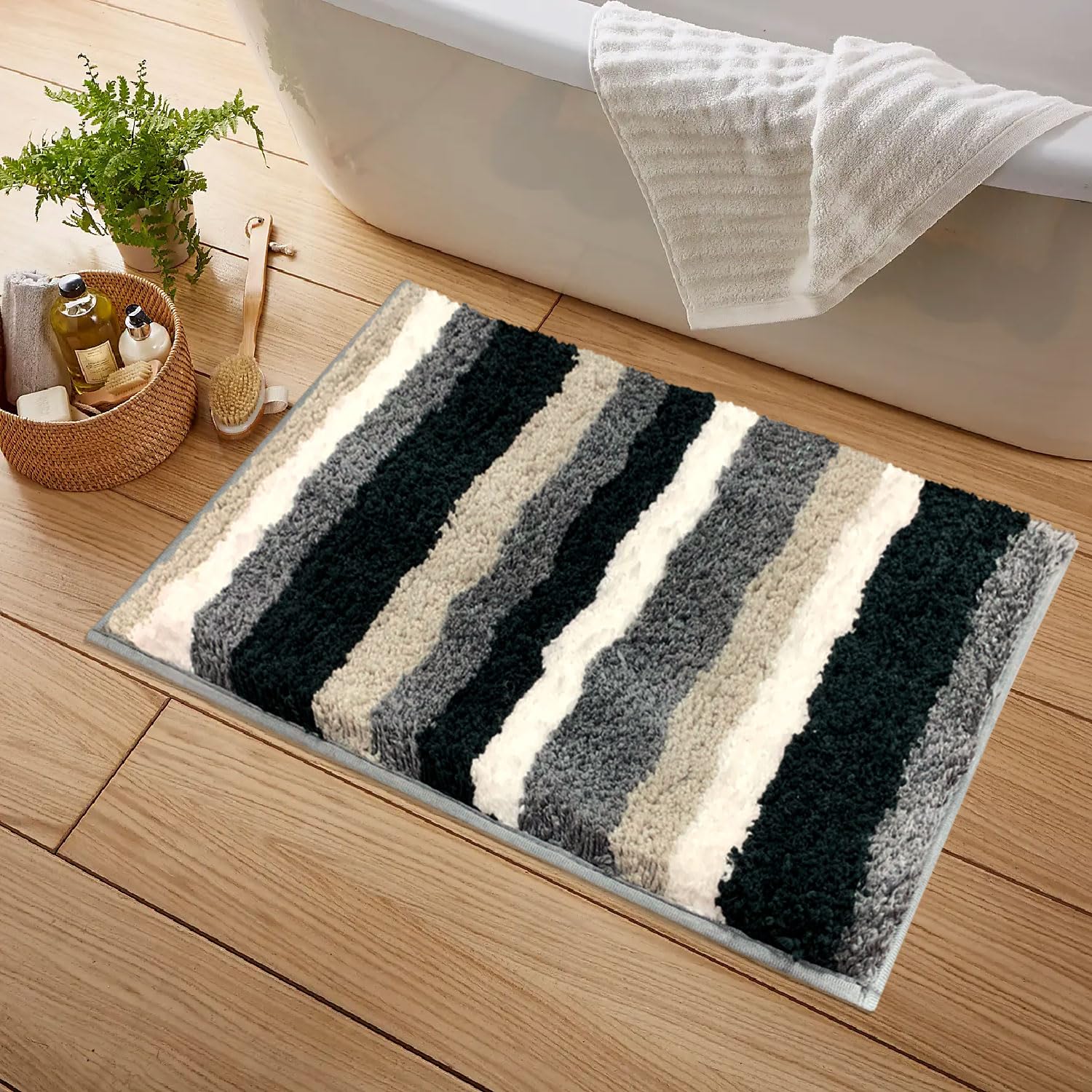 Microfiber Bath Mat Super Soft (40X60 Cm) Grey