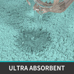 Vegas Microfiber Runner For Bedroom (2X5 Ft, Aqua)