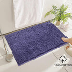 Colosseum Bath Mat 100% Cotton (40x60 cm,Navy Blue)