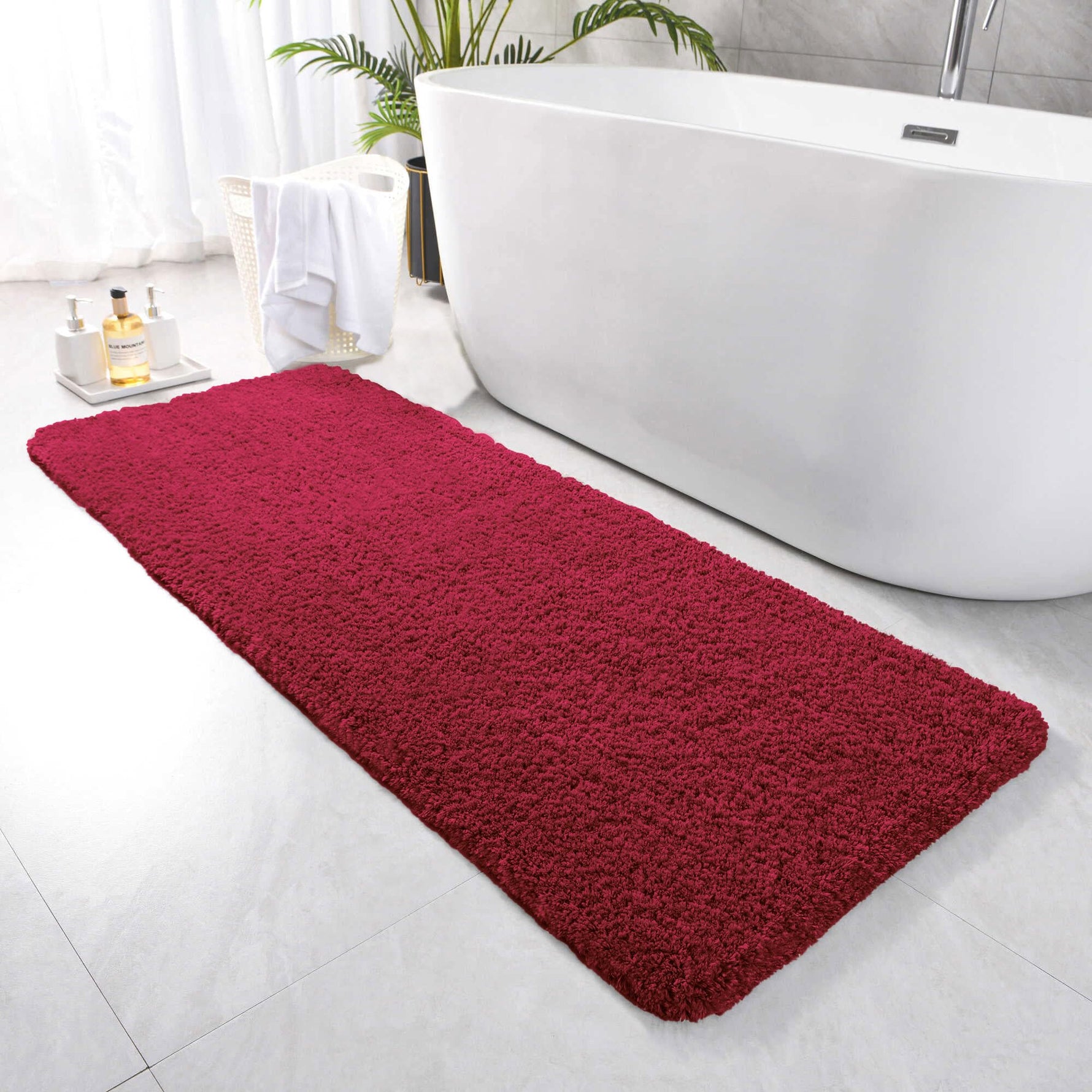 Newman Floor Runner 2500 GSM (2x5 Feet, Maroon)