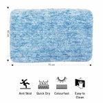 Hawaii Bath mat Anti Skid (Cloud, 45 x 75 Cm)
