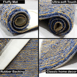 Floor Runner 1600 GSM Microfiber (58 x 140 cm, Blue)