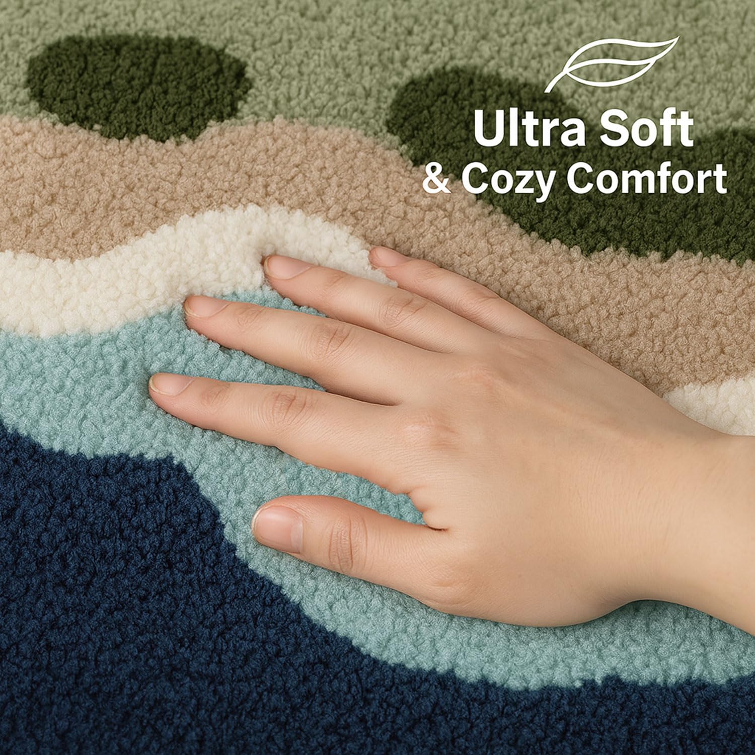 Canada Bath Mat Cloud (40x60 cm ,Aqua)