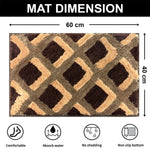 Macau Square Bath Mat (40x60 cm,Chocolate)