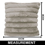 Luxurious Plush Cushion Cover (16 Inch x 16 Inch, taupe)