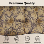 Polyester Chair Cushion Pad, Soft, Comfortable Back Support, Relaxing Backrest Pillow Cushions with Ties for Home, Office, Livingroom - (18x18 Inch, Brown) Pack of 1