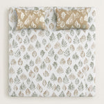 Double Bedsheet with 2 Pillow Covers Premium 240 TC 100% Cotton Feel ( King Size Sage Beige 108x108inch )