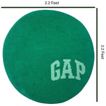 Round Bath mat for Bathroom (Green, 65 x 65 cm)