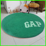 Round Bath mat for Bathroom (Green, 65 x 65 cm)