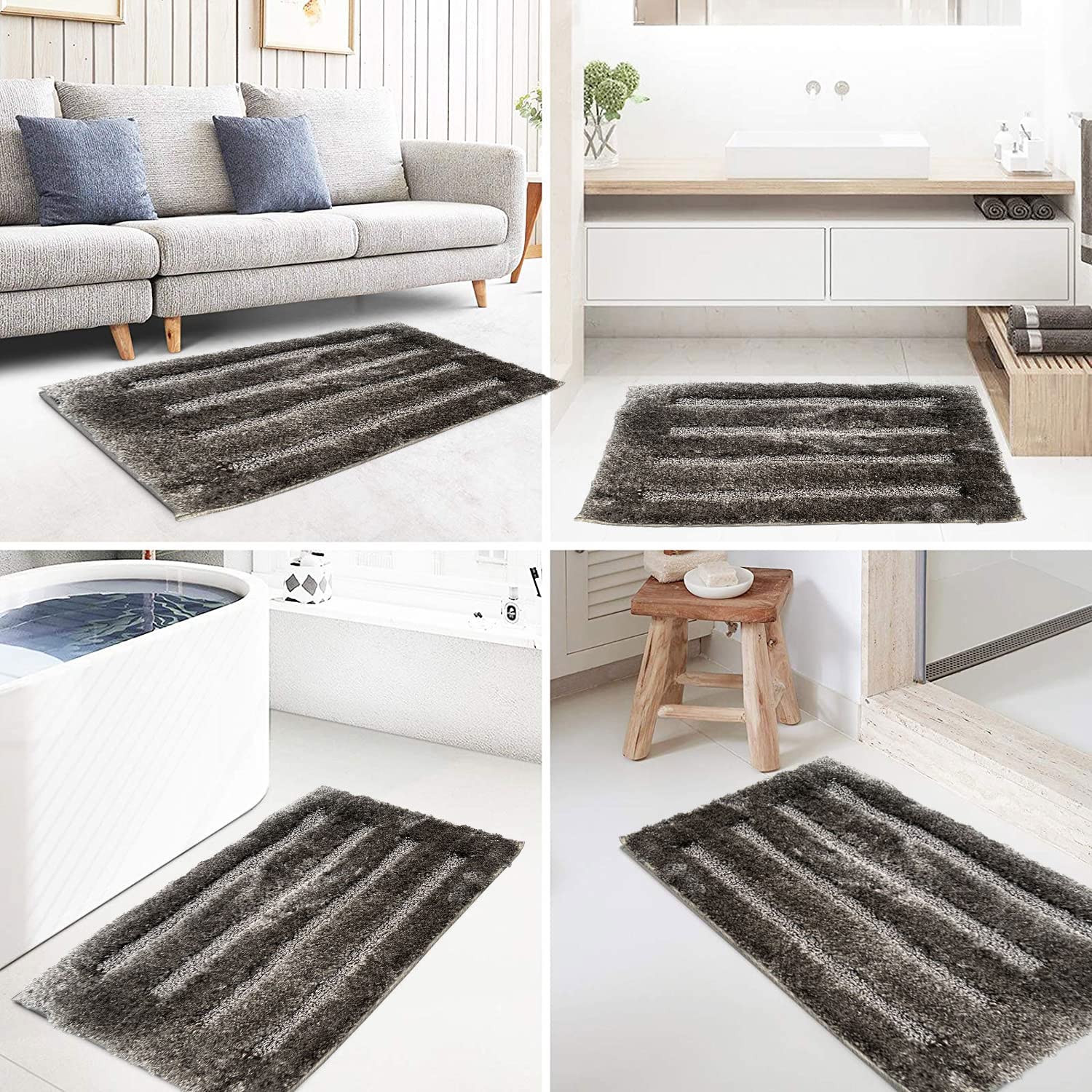 Bathmat 2500 GSM Microfiber (45cm x 75cm, Taupe)
