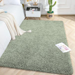 Vegas Carpet For Bedroom,Livingroom (Pastel Green,4X6 Feet)