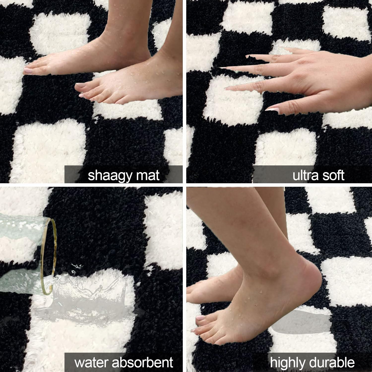 Vegas Kid's Bath Mat (40x60 cm, Check)