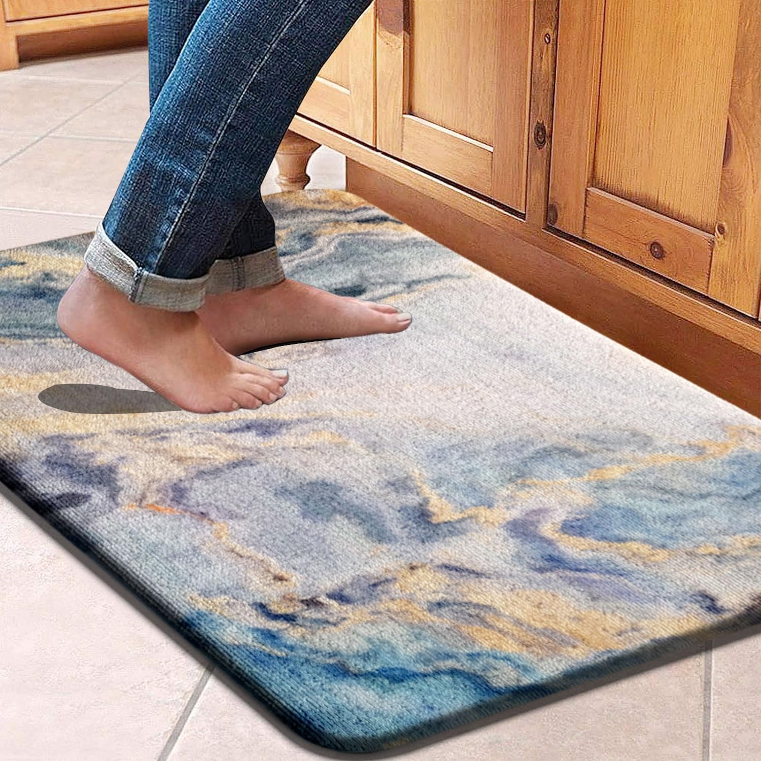 Cuba PVC Door Anti Fatigue -Navy (51x99 cm)