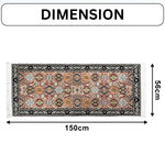 Polyester Floor Runner Persian Regal Pattern Multi Color 150x56cm