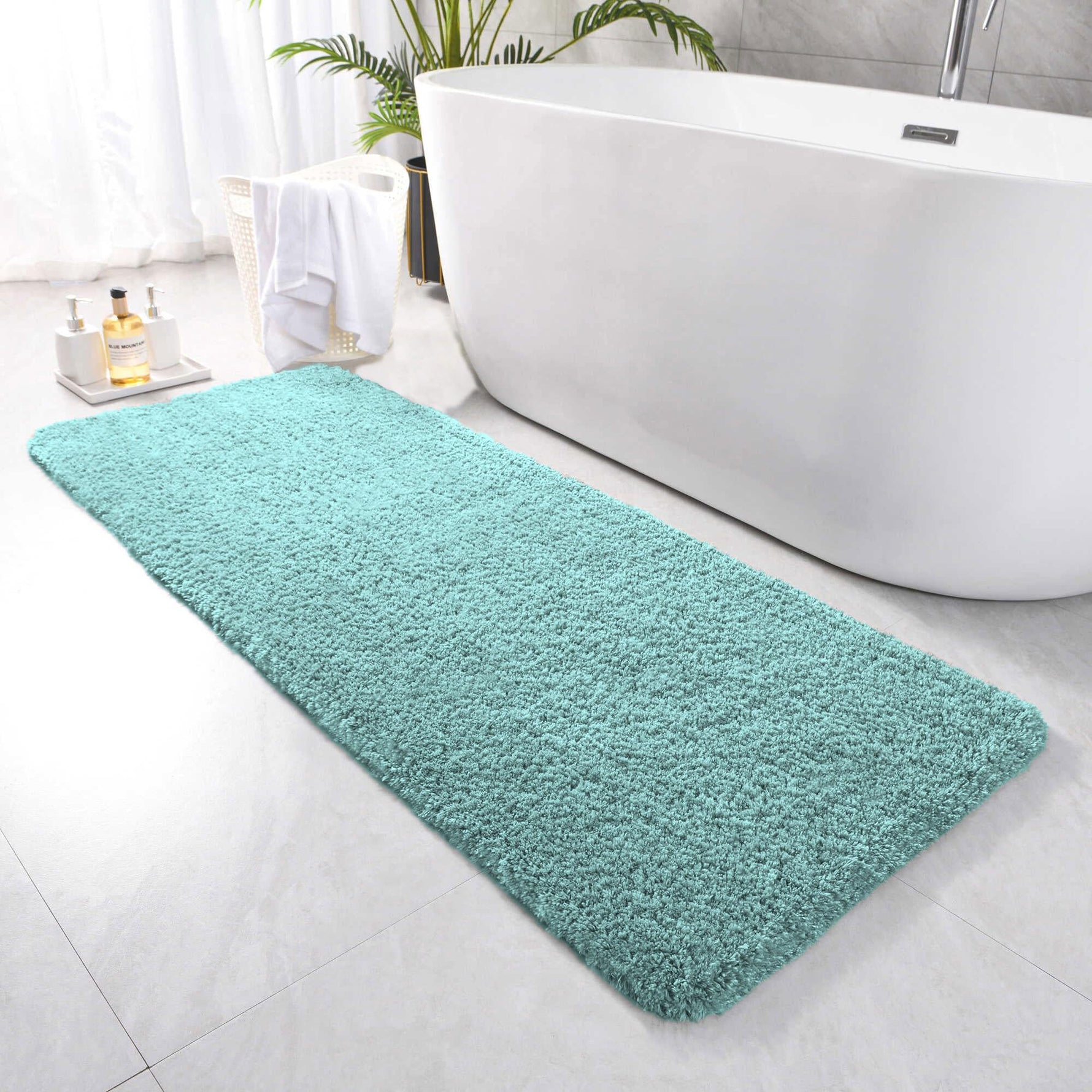 Newman Floor Runner 2500 GSM (2x5 Feet, Aqua)