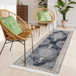 Polyester Floor Runner  Monochrome Pattern Multi Color 150x56cm