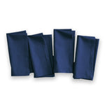Cotton Kitchen Napkin Set of 4 (Navy Blue, 45x45 cm)