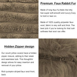 Luxurious Plush Cushion Cover (16 Inch x 16 Inch, Cocoa)