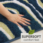Canada Bath Mat Multi Waves (40x60 cm, Green)