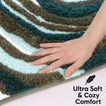 Canada Bath Mat Multi Waves (40x60 cm, Aqua)