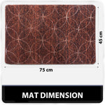 PVC Door Mat for Home Entrance Indoor & Outdoor(40x60 cm - Red)
