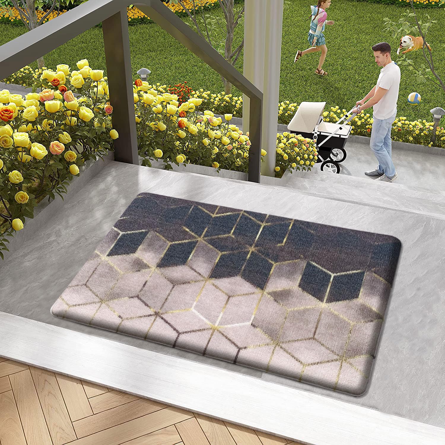 Cuba Door Mats Anti Fatigue - Golden (45x75 cm)