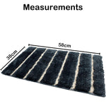 Mexico Bath Mat For Bathroom (38x58 cm, Grey)