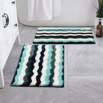 Birmingham Bathmat for Bathroom Pack of 2 (38x58 cm Turquish)