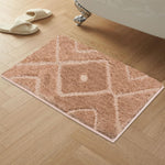 Bath Mat Classic Diamond Microfiber 2200 GSM (40x60 cm, Taupe)