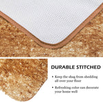 Hawaii Contour Rugs for Bathroom Set of 2(Anti Gold, 60 x 90 Cm)