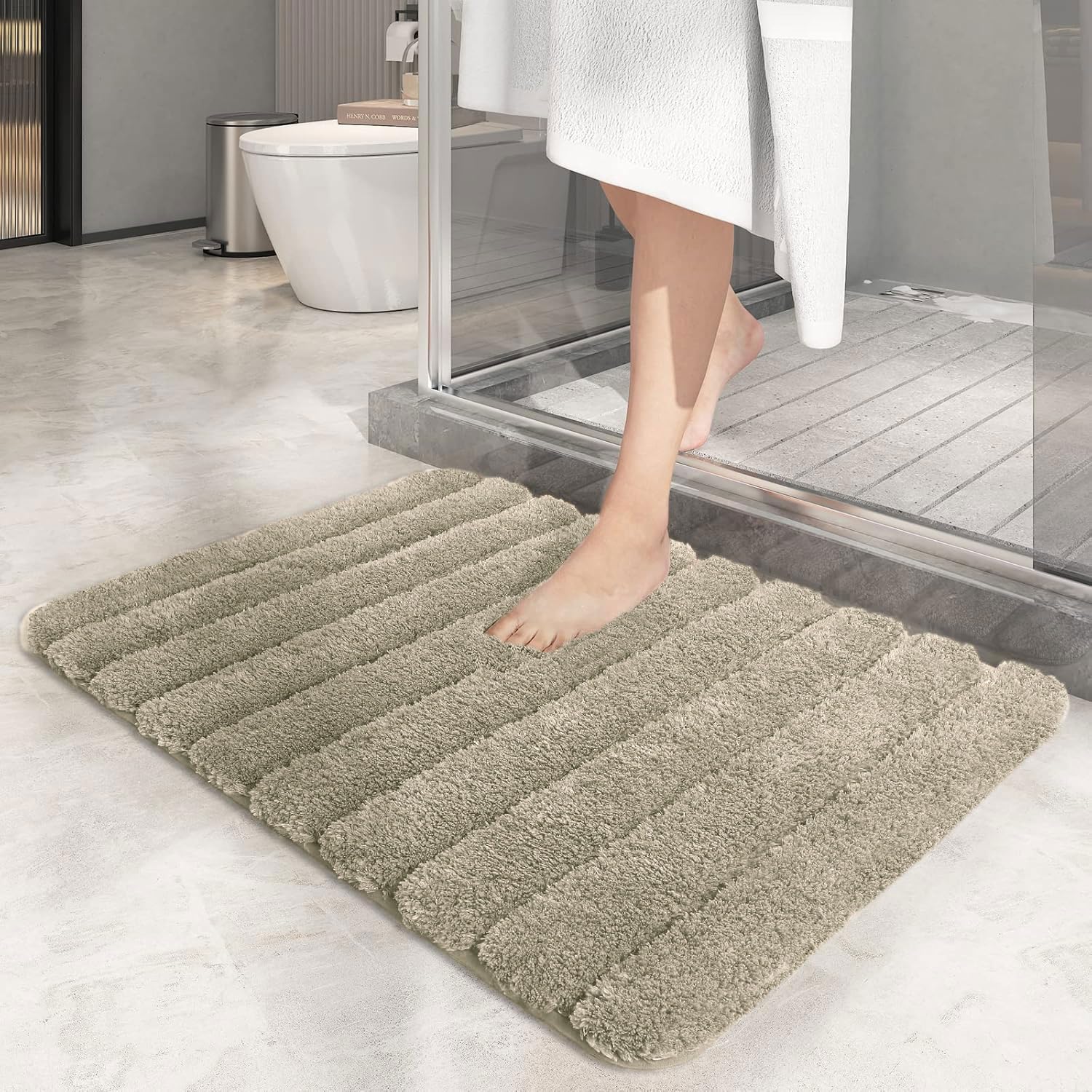 Toronto Bathmat Super Soft Microfiber (40x60 cm, Taupe)