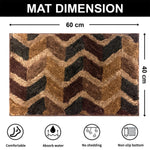 Macau ZigZag Bath Mat (40x60 cm,Taupe)