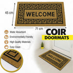 Coir Doormat for Home Entrance (Welcome to Our Home Design ,71x45 cm)